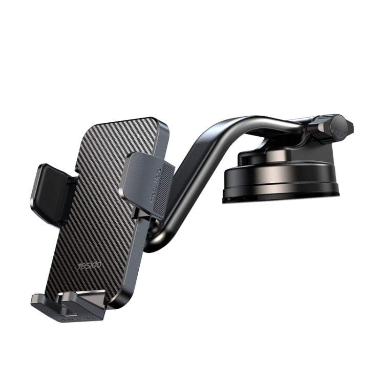 Yesido C172 Suction Cup Type Bending Arm Black Car Phone Holder - MosAccessories.co.uk